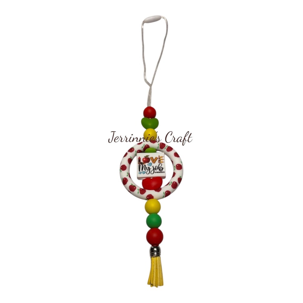 Handmade Car Charm-Love My Job